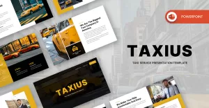 Taxius - Taxi Service PowerPoint Template - TemplateMonster