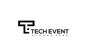 Tech Event Logo  Letter TE Logo