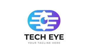Tech Eye Creative Design Logo Template - TemplateMonster