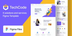 Techcode - IT Solutions & Services Figma Template