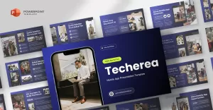 Techerea - Mobile App Powerpoint Template - TemplateMonster