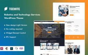 Techite - Robotics and Technology Services WordPress Theme