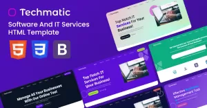 Techmatic - Software And IT Solutions HTML Template
