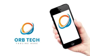 Technology App Orb Logo Design Template - TemplateMonster