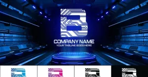 Technology B Letter Logo Design-Brand Identity
