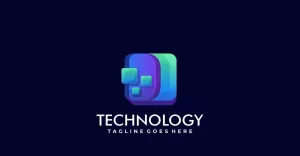 Technology Gradient Colorful Logo Style - TemplateMonster