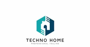 Technology Home Logo Template