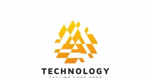 Technology Triangle Logo Template