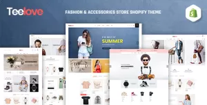 TeeLove  Fashion & Accessories Store Shopify Theme