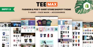 TeeMax  Fashion & POD T-Shirt Store Shopify Theme