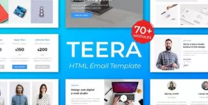 Teera Responsive Email Template – for Agency 50+ Modules – StampReady Builder + Mailster & Mailchimp