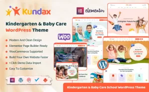 Téma WordPress Kundax - Mateřská škola Baby Care Children