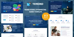 Temond - Translation & Interpreting Agency Template
