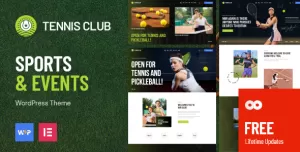 Tennis Club  Sports & Events WordPress Theme