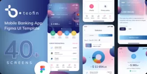 Teofin - Mobile Banking App Figma UI Template