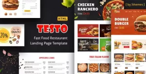 Testo - Restaurant Cafe ReactJS / NextJS Template