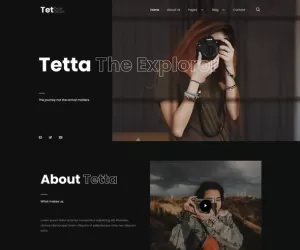 Tetta - Photography & Portfolio Elementor Template Kit
