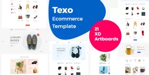 Texo - Multipurpose ecommerce adobe xd template