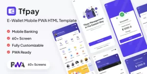 Tfpay  E-Wallet Mobile PWA HTML Template