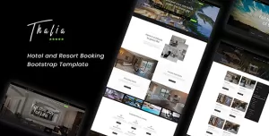 Thalia - Hotel and Resort Booking  Bootstrap Template