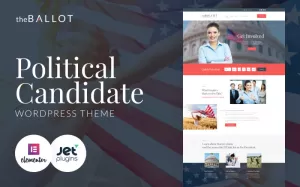 The Ballot - Political Candidate WordPress ElementorTheme