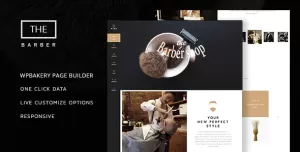 The Barber Shop - One Page Theme For Hair Salon
