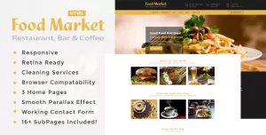 The Food Market  Restaurant HTML Template