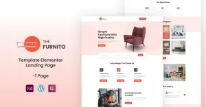 The Furnito - Furniture Services Ready to use Elementor Template Landing Page