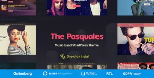 The Pasquales - DJ, Artist and Music Band WordPress Theme