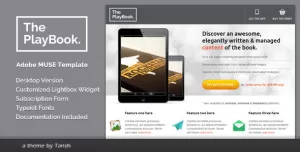 The PlayBook Muse Landing Page Template