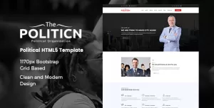 The Politicn - Political Website Template for Political Party