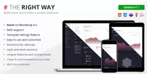 The Right Way - Bootstrap 4 Admin Template