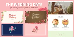 The Wedding Date - Responsive HTML Template