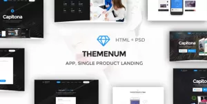 Themenum - App Landing Page & Showcase Responsive HTML Template