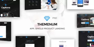 Themenum - Multi-Purpose App Showcase Responsive PSD Template
