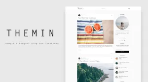 TheMin - Simple and Elegant WordPress Blog Theme - Themes ...