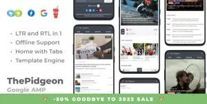 ThePidgeon - Tabbed Mobile News AMP Template
