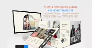 Thesis Defense Fashion Keynote Template - TemplateMonster