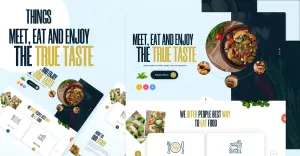 Things Food Template - UI Adobe Photoshop - TemplateMonster
