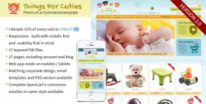 Things for Cuties - the E-Commerce Baby & Kids Shop Template
