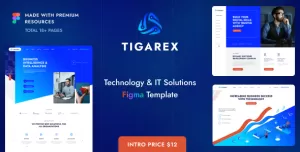 Tigarex - Technology & IT Solutions Figma Template