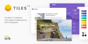 Tiles - Modern & Creative One Page Multipurpose Html Template
