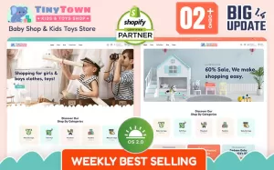 Tiny Town - Baby Shop och Kids Toys Store Shopify 2.0-teman