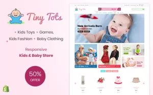 TinyTots - Kids & Baby Shopify Theme - TemplateMonster