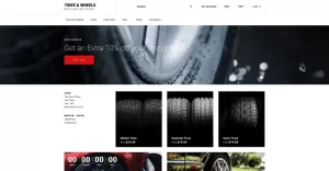 Tires & Wheels - Auto Parts Online Store OpenCart Template