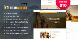 Titan Builders :  Construction Business HTML Template