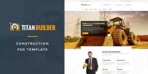 Titan Builders : Construction PSD Template