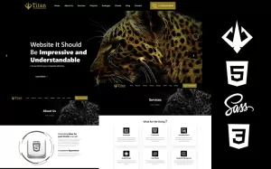 Titan - Web Design Agency Html5 Css3 Theme Website Template
