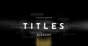 Titles Elegant Cinematic - After Effects Template