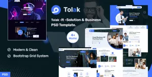 Tolak - It Solution & Business PSD Template